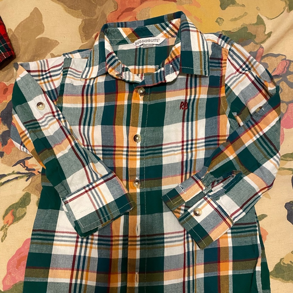 Rugged Butts 4T boys button down shirt, EUC, only worn once!